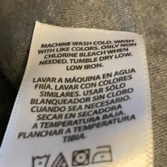 George Men's Charcoal Long Sleeve Tee - Picture 5 of 5